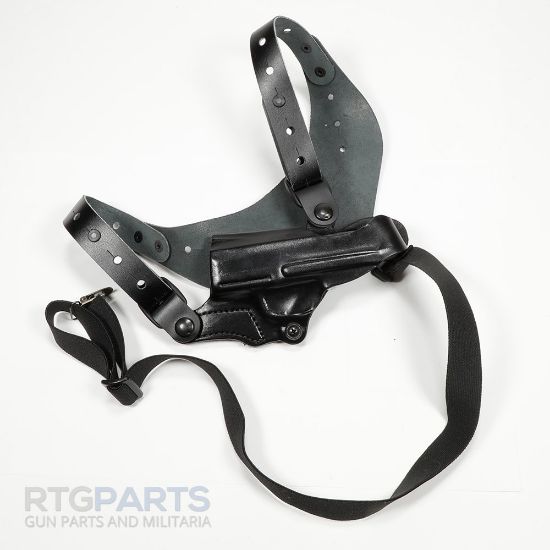 Picture of DESANTIS GUNHIDE 11Z CEO SHOULDER HOLSTER FOR SIG SAUER P365 & XL, LEFT HAND, BLACK LEATHER