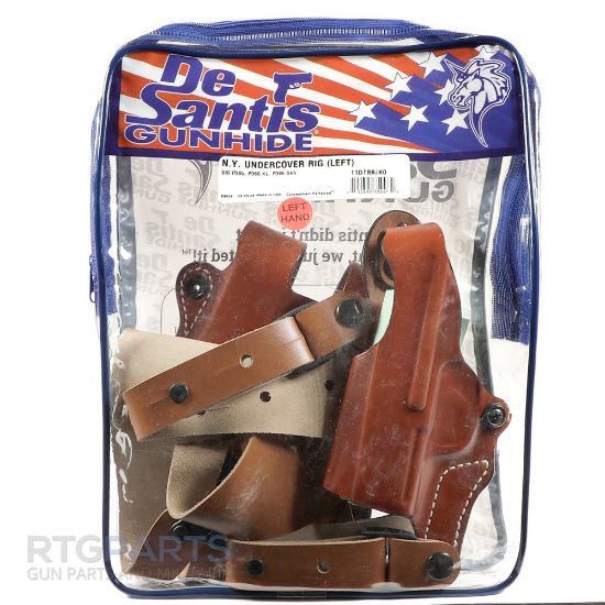 Picture of DESANTIS GUNHIDE 11D NEW YORK UNDERCOVER SHOULDER HOLSTER FOR SIG SAUER P365 & XL, LEFT HAND, TAN LEATHER