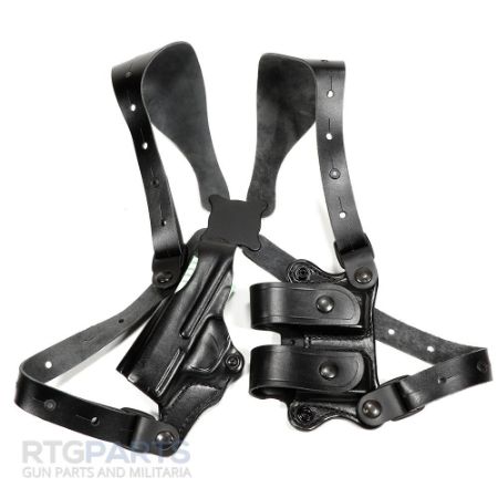 Picture of DESANTIS GUNHIDE 11D NEW YORK UNDERCOVER SHOULDER HOLSTER FOR SIG SAUER P365 & XL, LEFT HAND, BLACK LEATHER