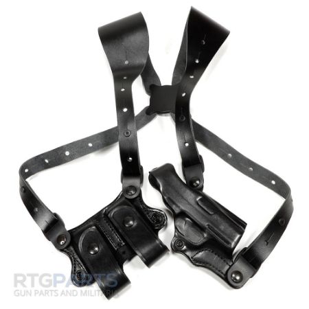 Picture of DESANTIS GUNHIDE 11D NEW YORK UNDERCOVER SHOULDER HOLSTER FOR SIG SAUER P365 & XL, RIGHT HAND, BLACK LEATHER