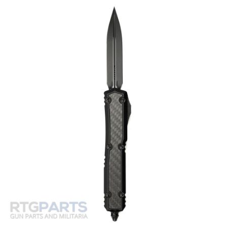 Picture of MICROTECH MAKORA SIGNATURE D/E OTF AUTOMATIC KNIFE, BLACK, 3.4 INCH, 206-1TCFIS