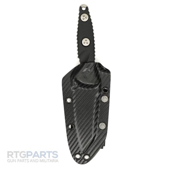 Picture of MICROTECH SOCOM ALPHA MINI FIXED BLADE KNIFE, S/E, BLACK G10, 3.7 INCH, 93M-10AP