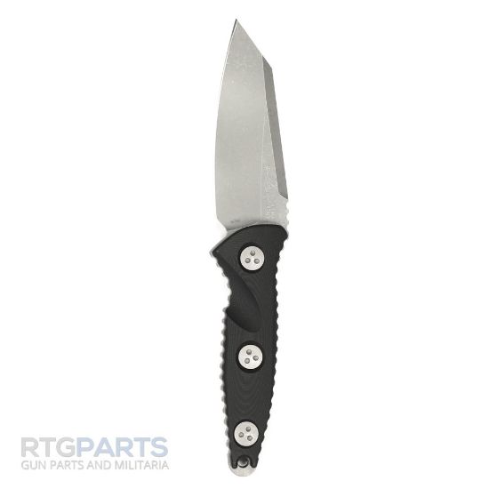 Picture of MICROTECH SOCOM ALPHA MINI FIXED BLADE KNIFE, S/E, BLACK G10, 3.7 INCH, 93M-10AP