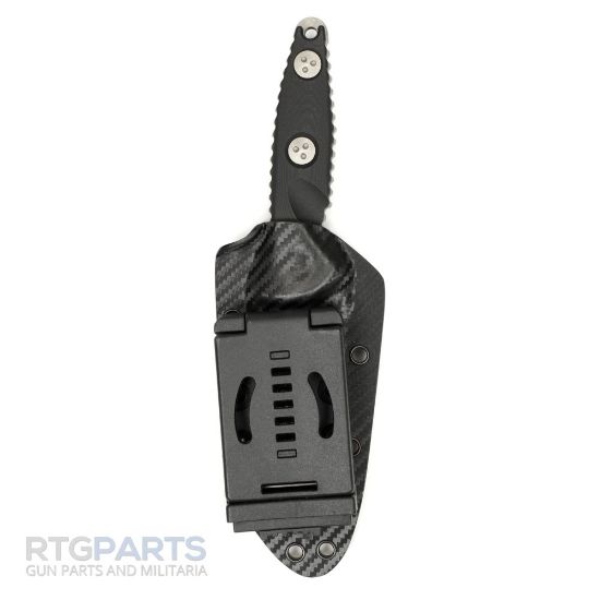 Picture of MICROTECH SOCOM ALPHA MINI FIXED BLADE KNIFE, S/E, BLACK G10, 3.7 INCH, 93M-10AP