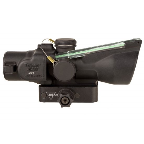 Picture of TRIJICON COMPACT ACOG 3X24 7.62X39/123GR, DUAL ILLUMINATION GREEN HORSESHOE DOT BCD W/ Q-LOC MOUNT, TA50-C-400362