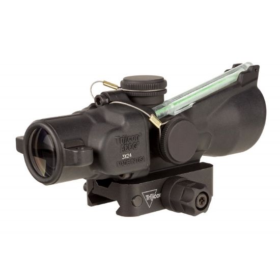 Picture of TRIJICON COMPACT ACOG 3X24 7.62X39/123GR, DUAL ILLUMINATION GREEN HORSESHOE DOT BCD W/ Q-LOC MOUNT, TA50-C-400362