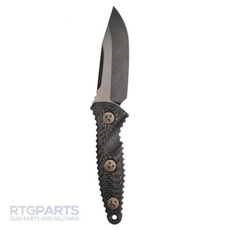 Picture of MICROTECH SOCOM ALPHA MINI FIXED BLADE KNIFE, S/E, BLACK, 3.75 INCH, 113M-1DLCCFS