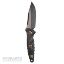 Picture of MICROTECH SOCOM ALPHA MINI FIXED BLADE KNIFE, S/E, BLACK, 3.75 INCH, 113M-1DLCCFS