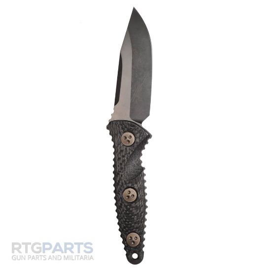 Picture of MICROTECH SOCOM ALPHA MINI FIXED BLADE KNIFE, S/E, BLACK, 3.75 INCH, 113M-1DLCCFS