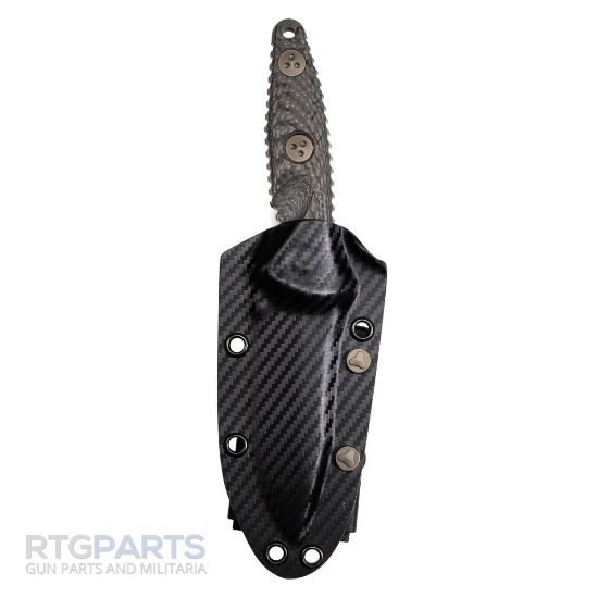 Picture of MICROTECH SOCOM ALPHA MINI FIXED BLADE KNIFE, S/E, BLACK, 3.75 INCH, 113M-1DLCCFS