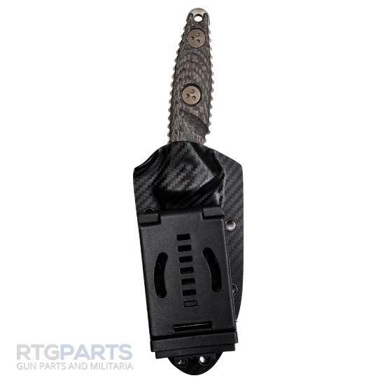 Picture of MICROTECH SOCOM ALPHA MINI FIXED BLADE KNIFE, S/E, BLACK, 3.75 INCH, 113M-1DLCCFS