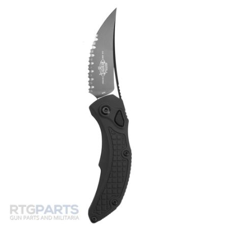 Picture of MICROTECH BRACHIAL AUTO KNIFE, S/E, BLACK, 3.25 INCH, BLACK SERRATED, 268A-3T