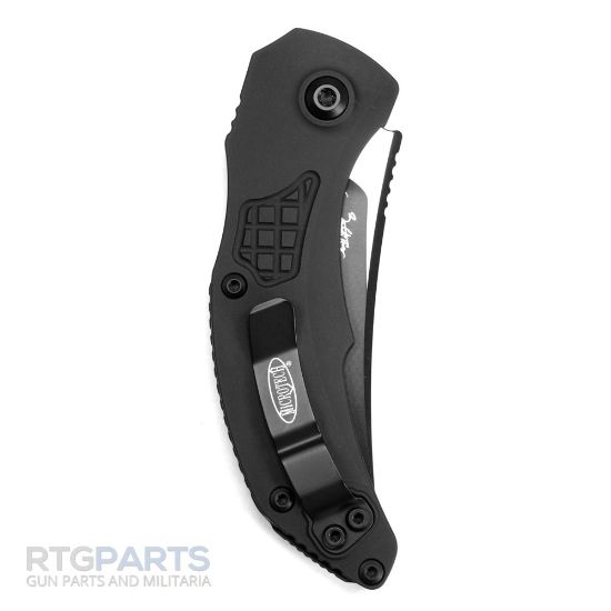Picture of MICROTECH BRACHIAL AUTO KNIFE, S/E, BLACK, 3.25 INCH, BLACK SERRATED, 268A-3T