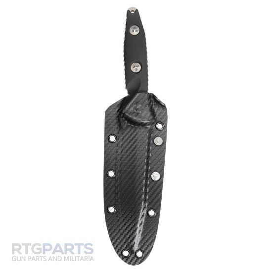 Picture of MICROTECH SOCOM ALPHA FIXED BLADE KNIFE, S/E, G10 BLACK, 5.6 INCH, APOCALYPTIC, 113-11AP