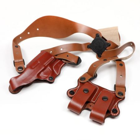 Picture of DESANTIS GUNHIDE 11D NEW YORK UNDERCOVER SHOULDER HOLSTER FOR SIG SAUER P365 & XL, RIGHT HAND, TAN LEATHER