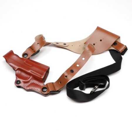 Picture of DESANTIS GUNHIDE 11Z CEO SHOULDER HOLSTER FOR SIG SAUER P365, RIGHT HAND, TAN LEATHER