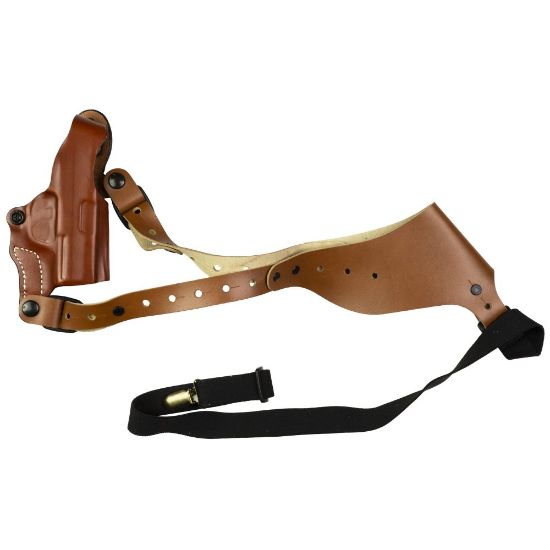 Picture of DESANTIS GUNHIDE 11Z CEO SIG SAUER P365 RIGHT HAND SHOULDER HOLSTER, TAN LEATHER