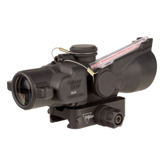 Picture of TRIJICON COMPACT ACOG 3X24 7.62X39/123GR, DUAL ILLUMINATION RED HORSESHOE BCD W/ Q-LOC MOUNT, TA50-C-400360