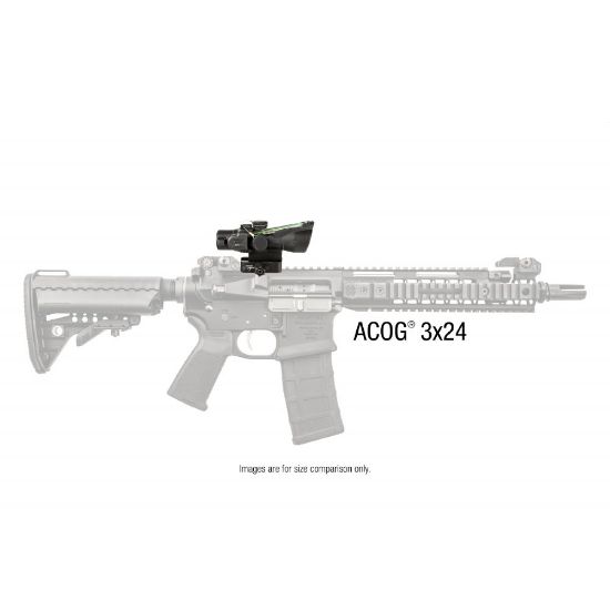 Picture of TRIJICON COMPACT ACOG 3X24 7.62X39/123GR, DUAL ILLUMINATION RED HORSESHOE BCD W/ Q-LOC MOUNT, TA50-C-400360