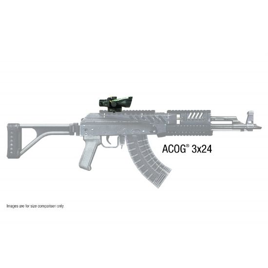Picture of TRIJICON COMPACT ACOG 3X24 7.62X39/123GR, DUAL ILLUMINATION RED HORSESHOE BCD W/ Q-LOC MOUNT, TA50-C-400360