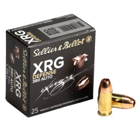 Picture of S&B XRG DEFENSE 380ACP 77GR SOLID COPPER HOLLOW POINT, 25RD BOX