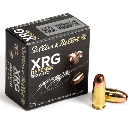 Picture of S&B XRG DEFENSE 380ACP 77GR SOLID COPPER HOLLOW POINT, 25RD BOX