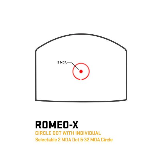Picture of SIG ROMEO-X COMPACT ROSE RED DOT, 3 MOA DOT / 32 MOA CIRCLE