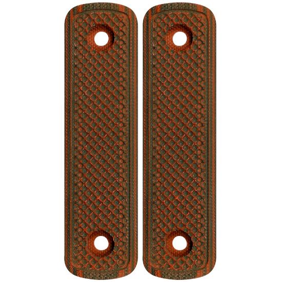 Picture of MIDWEST INDUSTRIES LEVER STOCK G10 STRAIGHT GRIP, RED/BLACK