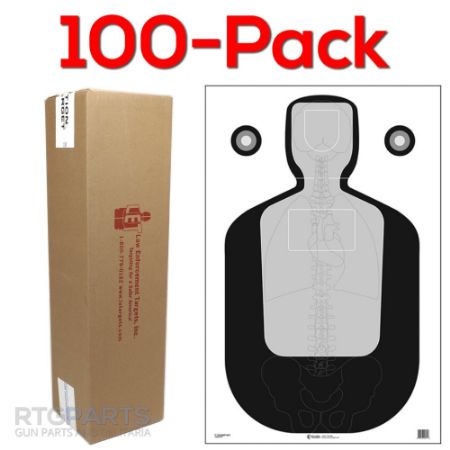 Picture of 100-PACK OF TQ-19 TARGET WITH VITAL ANATOMY, 23x35", ACTION TARGET