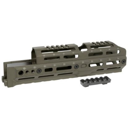 Picture of MIDWEST INDUSTRIES AK47/AK74 ALPHA SERIES 10.0 INCH M-LOK HANDGUARD, ODG