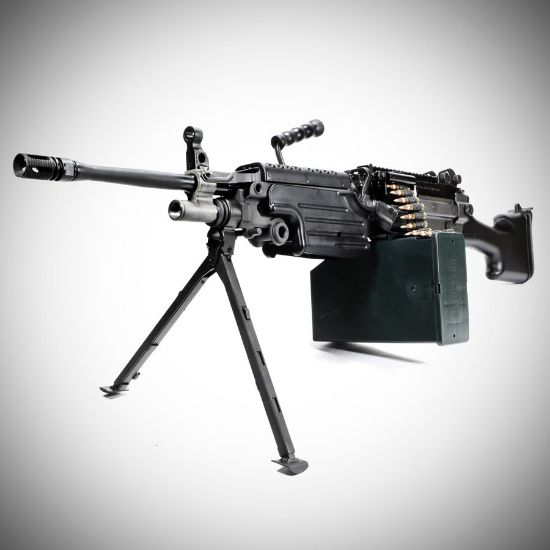Picture of STENCILED FN MINIMI M249 200RD AMMO BOX NEW, AC-UNITY