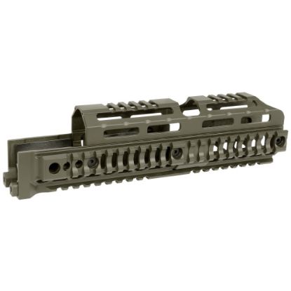 Picture of MIDWEST INDUSTRIES AK47/AK74 ALPHA SERIES 10 INCH QUAD RAIL HANDGUARD, ODG