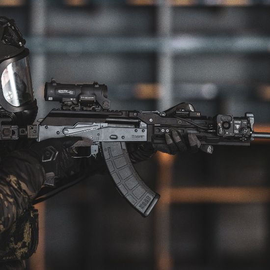 Picture of MIDWEST INDUSTRIES AK47/AK74 ALPHA SERIES 10.0 INCH M-LOK HANDGUARD, FDE
