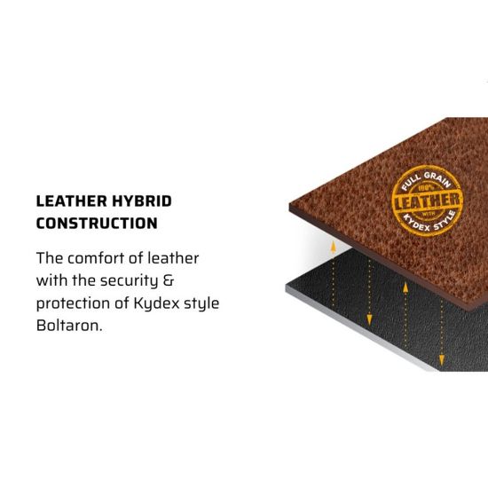 Picture of MISSION FIRST TACTICAL HYBRID HOLSTER, IWB, AMBI, FITS SIG P365 X-MACRO, BROWN