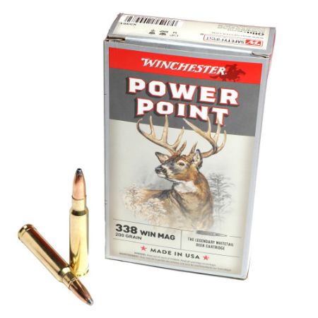 Picture of WINCHESTER POWER POINT 338 WIN MAG 200GR, 20RD/BOX