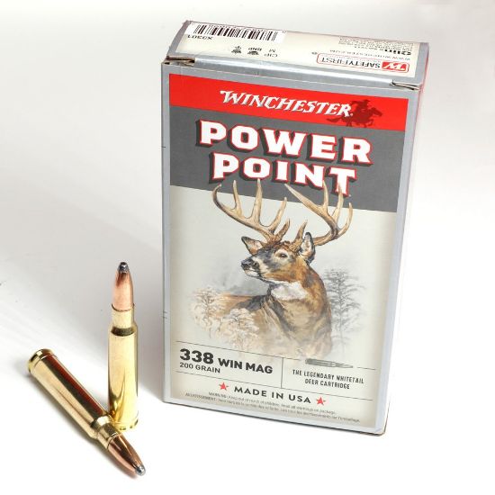 Picture of WINCHESTER POWER POINT 338 WIN MAG 200GR, 20RD/BOX