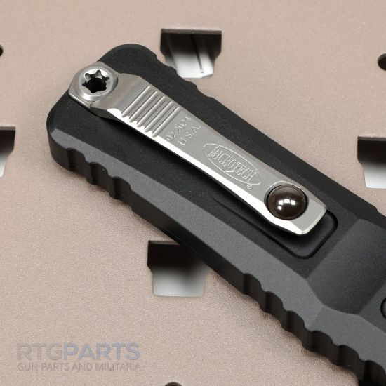 Picture of MICROTECH COMBAT TROODON GEN III D/E OTF AUTOMATIC KNIFE, BLACK, 4 INCH, STONEWASH, 1142-10
