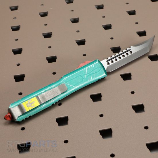 Picture of MICROTECH ULTRATECH BOUNTY HUNTER HELLHOUND OTF AUTOMATIC KNIFE, 3.4 INCH, STONEWASH, 119-10BH