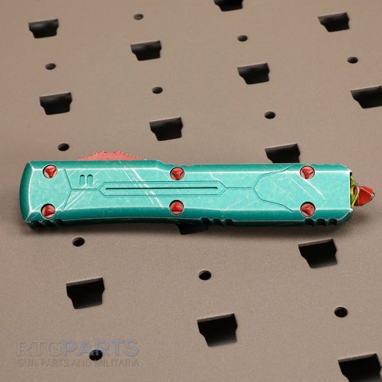Picture of MICROTECH ULTRATECH BOUNTY HUNTER HELLHOUND OTF AUTOMATIC KNIFE, 3.4 INCH, STONEWASH, 119-10BH