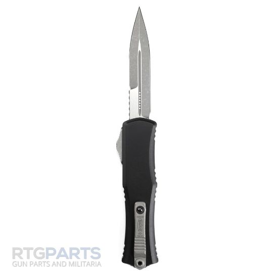 Picture of MICROTECH HERA II MINI D/E BAYONET OTF, AUTOMATIC KNIFE, BLACK, 3 INCH, APOCALYPTIC, 1701M-10AP