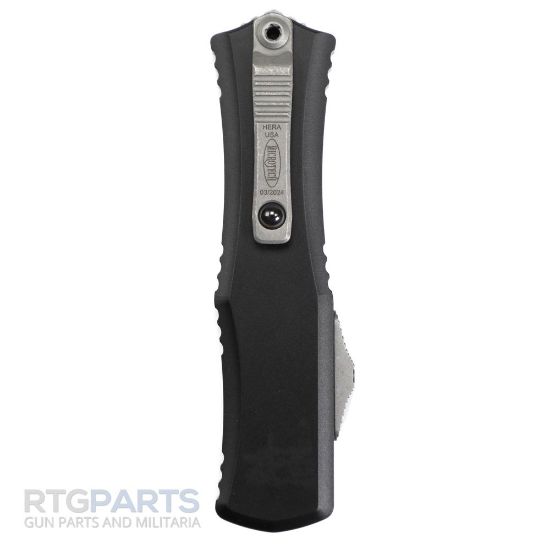 Picture of MICROTECH HERA II MINI D/E BAYONET OTF, AUTOMATIC KNIFE, BLACK, 3 INCH, APOCALYPTIC, 1701M-10AP