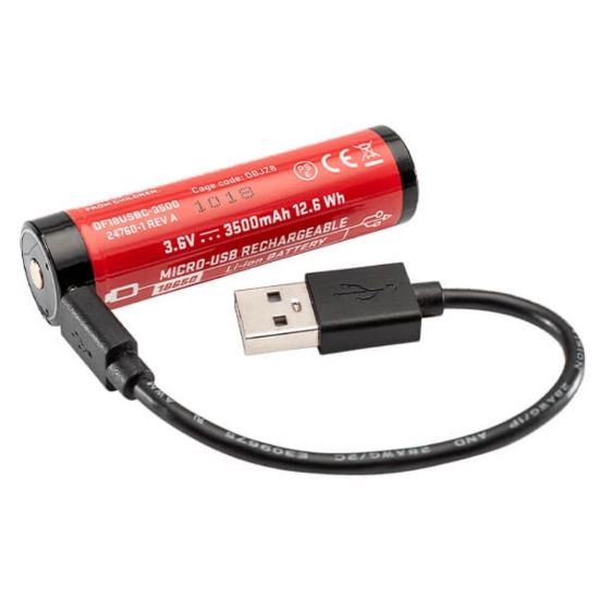 Picture of SUREFIRE 18650B MICRO-USB LITHIUM-ION RECHARGEABLE BATTERY