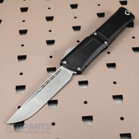 Picture of MICROTECH COMBAT TROODON GEN III S/E OTF AUTOMATIC KNIFE, BLACK, 4 INCH, STONEWASH, 1143-10