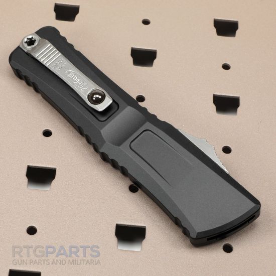 Picture of MICROTECH COMBAT TROODON GEN III S/E OTF AUTOMATIC KNIFE, BLACK, 4 INCH, STONEWASH, 1143-10