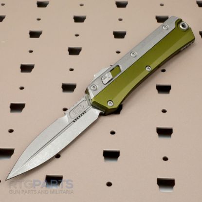Picture of MICROTECH GLYKON D/E OTF AUTOMATIC KNIFE, OD GREEN, 3.75 INCH, APOCALYPTIC, 184-10APOD