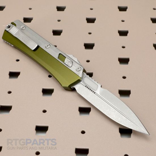 Picture of MICROTECH GLYKON D/E OTF AUTOMATIC KNIFE, OD GREEN, 3.75 INCH, APOCALYPTIC, 184-10APOD