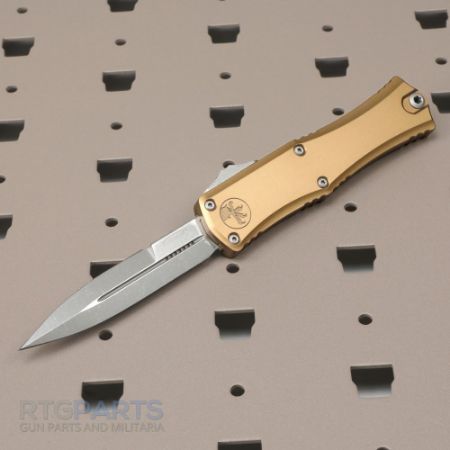 Picture of MICROTECH HERA II MINI D/E BAYONET OTF, AUTOMATIC KNIFE, TAN, 3 INCH, APOCALYPTIC, 1701M-10APTA