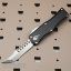 Picture of MICROTECH HERA T/E HELLHOUND OTF AUTOMATIC KNIFE, BLACK, 3 INCH, STONEWASH, 919-10S