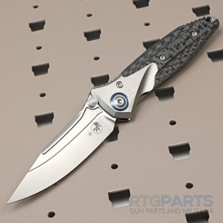 Picture of MICROTECH SOCOM BRAVO MINI S/E FRAME LOCK KNIFE, CARBON FIBER/TITANIUM, 3.4 INCH, 260M-7CFTI