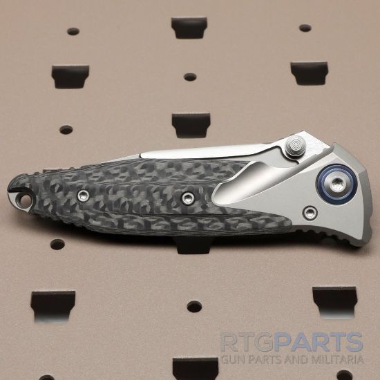 Picture of MICROTECH SOCOM BRAVO MINI S/E FRAME LOCK KNIFE, CARBON FIBER/TITANIUM, 3.4 INCH, 260M-7CFTI